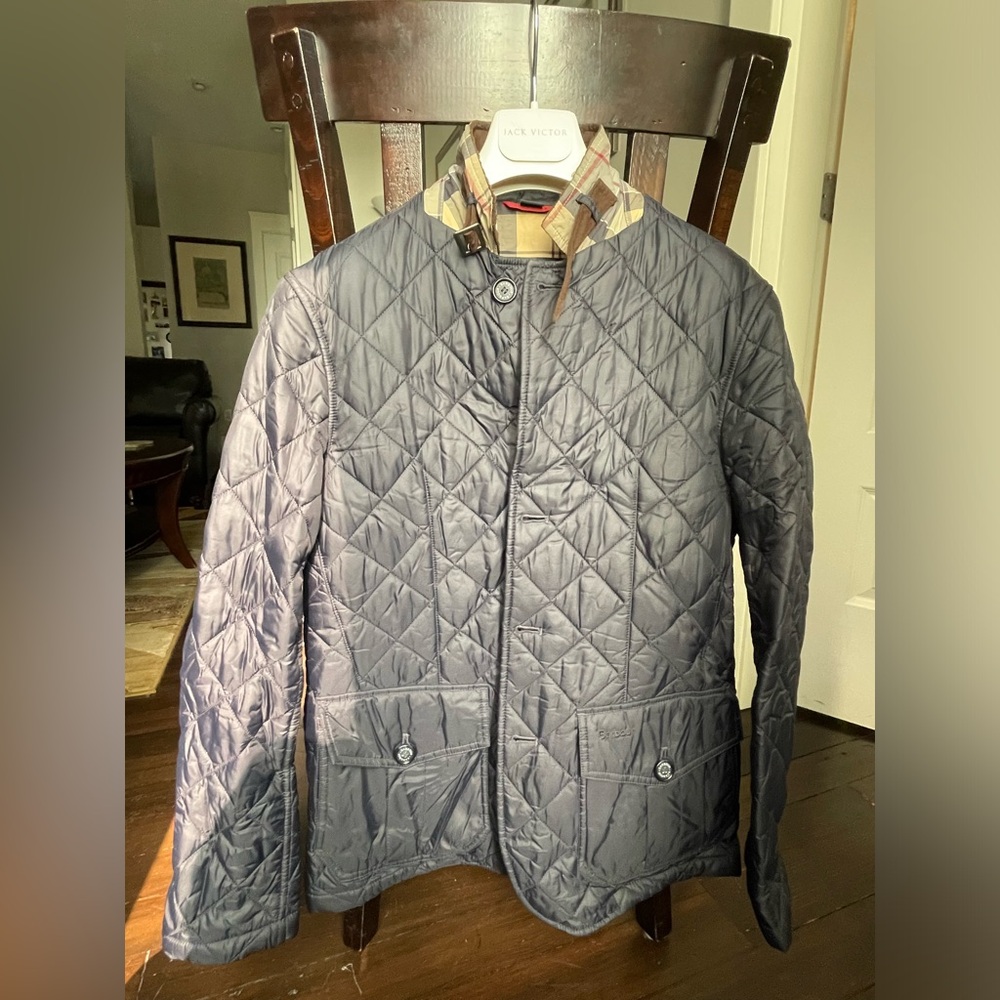 Barbour Lutz Quilted Jacket, Navy